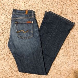 7 For All Mankind Bootcut Jeans size 24, 30 inseam